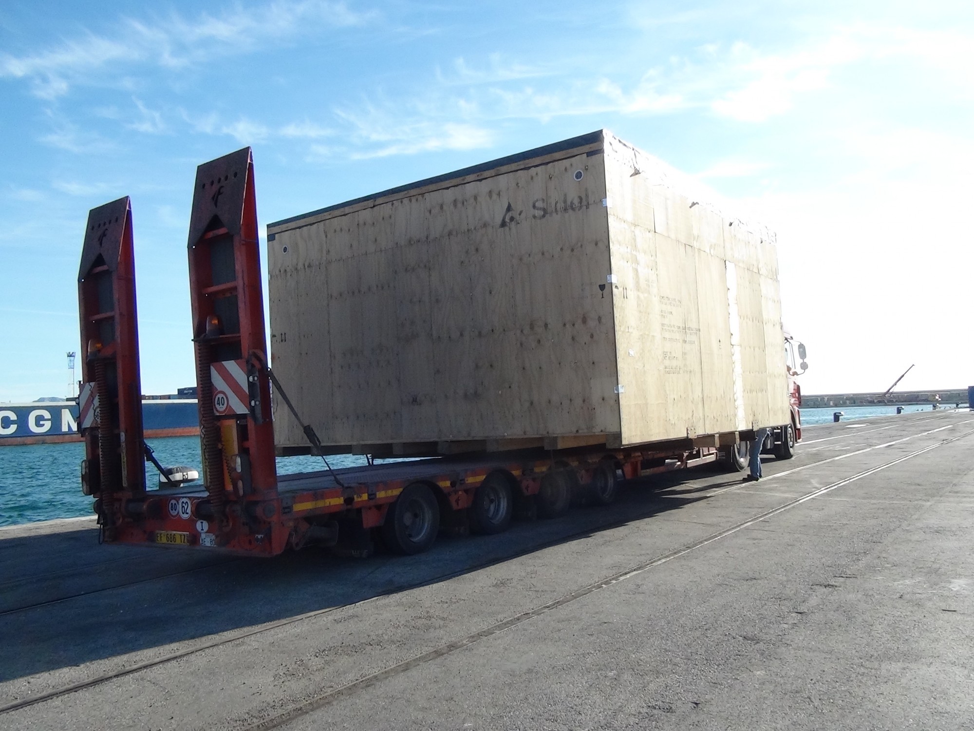 Transport de matériel industriel