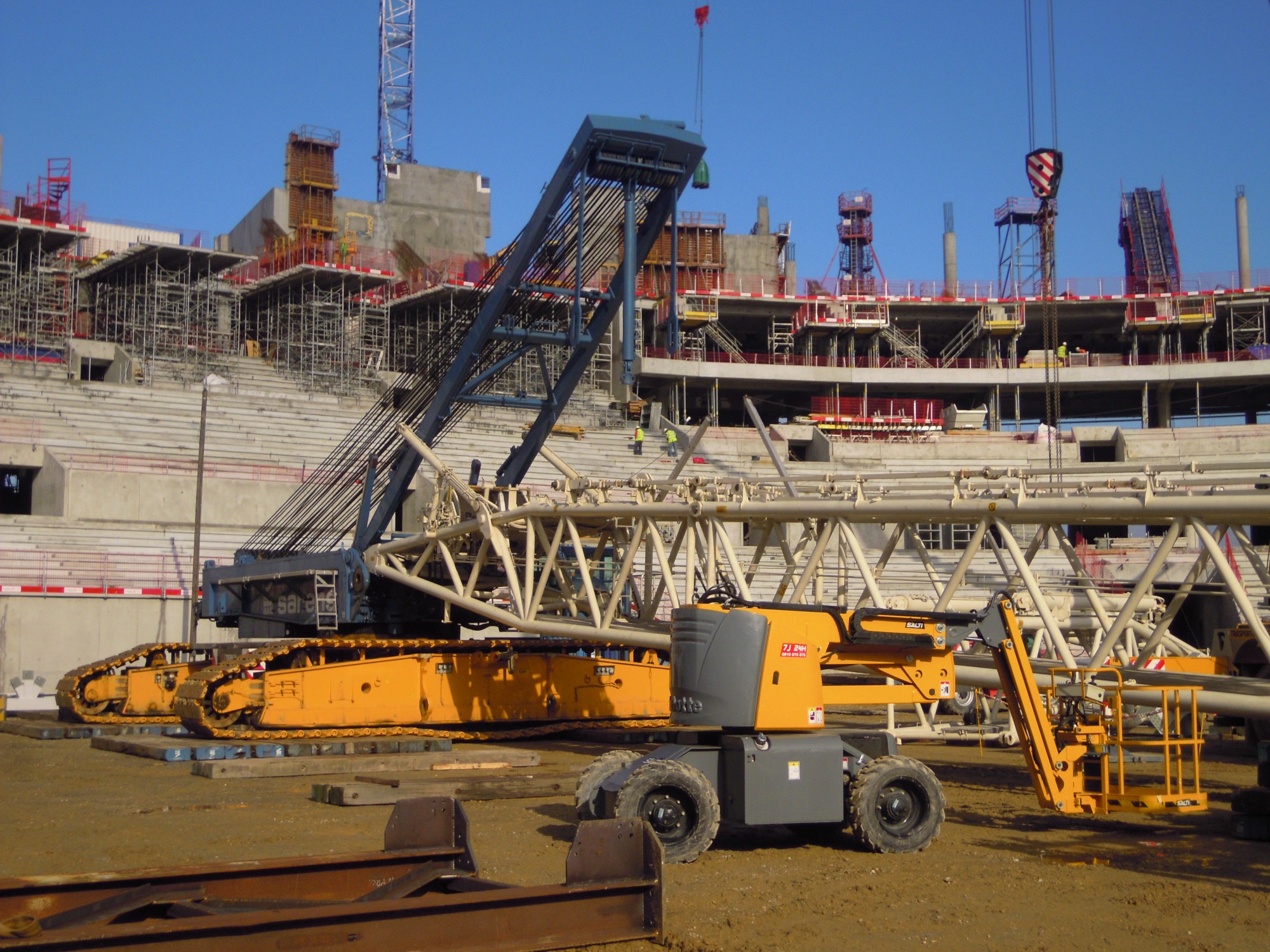transport de pièces de grue