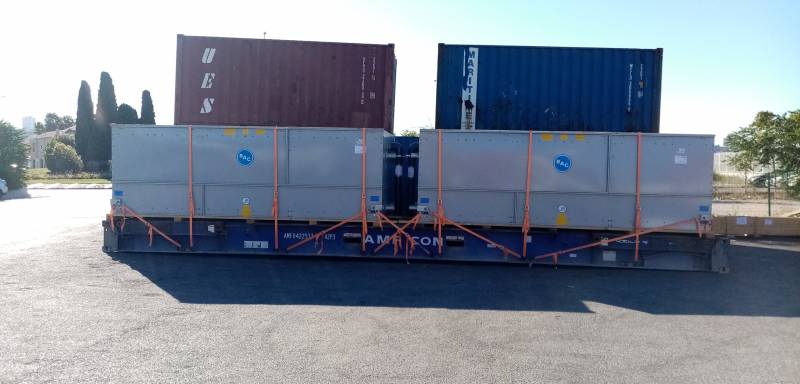 Empotage 3X40'Flat Rack à Marseille