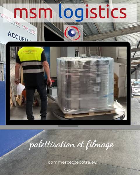 Préparation de commandes et palettisation à Marseille – Entrepôt ecotra logistics sous douane