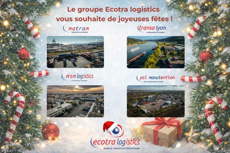 Le groupe ECOTRA LOGISTICS vous souhaite de Joyeuses Fêtes !