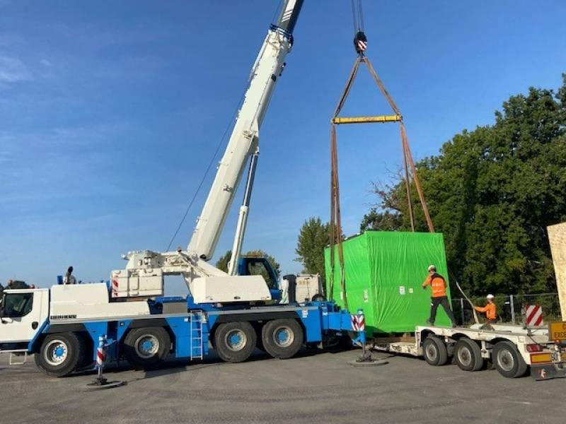 Transports exceptionnels 2ème catégorie (presses industrielles en caisses maritimes)